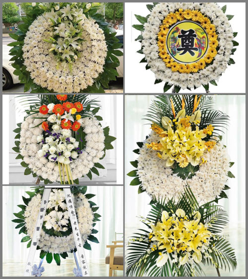 河南郑州新密市曲梁乡高洼村花圈速递