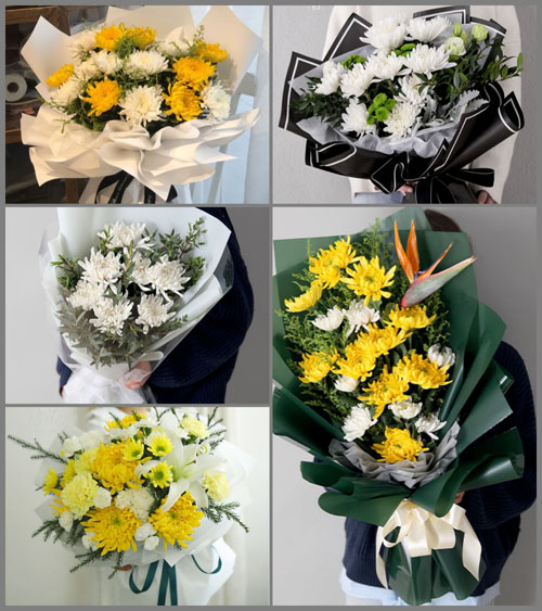 河南郑州新密市曲梁乡高洼村白事花束代送